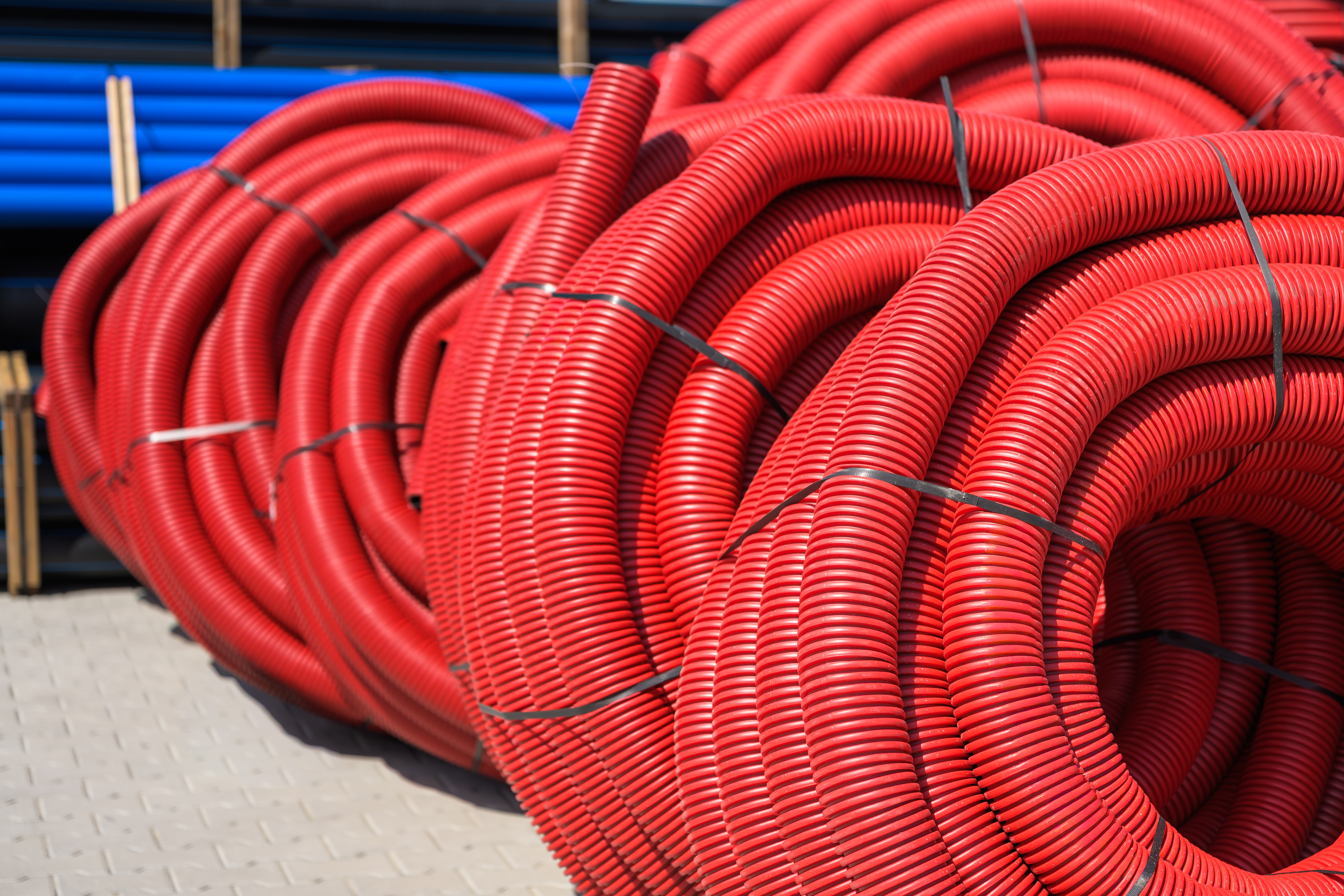 HDPE Гофрирани кабелозащитни тръби - 450 KN / 750 KN