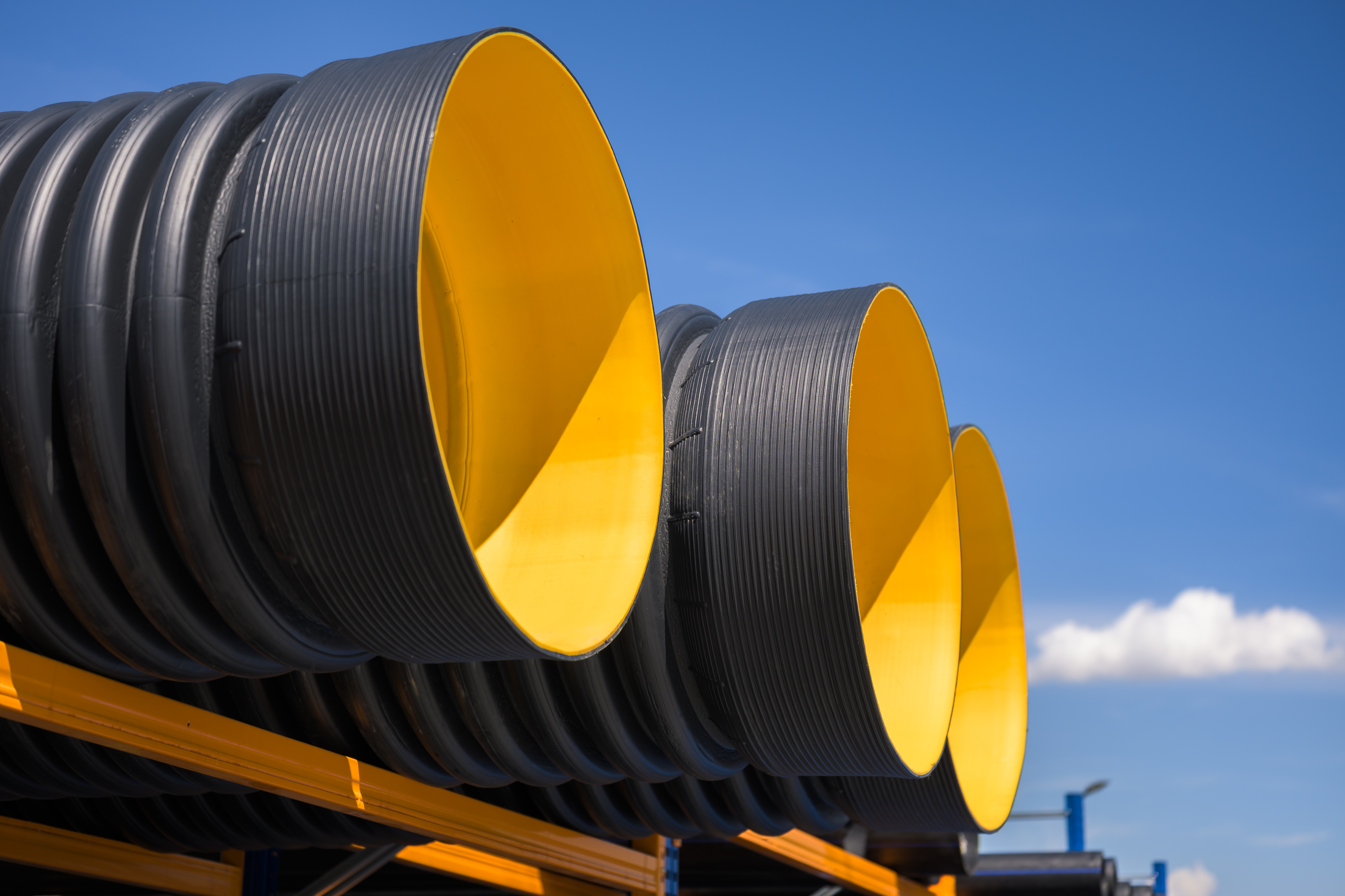 HDPE Гофрирани канализационни тръби SN8